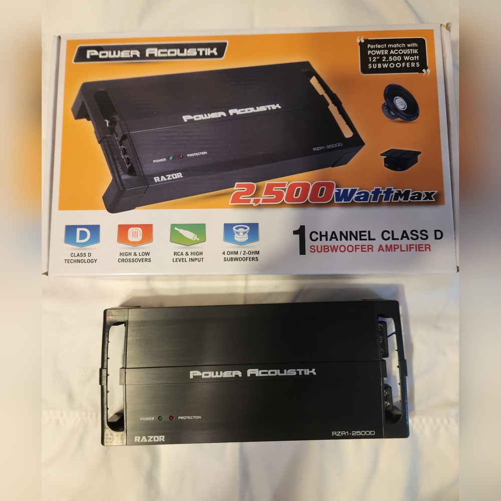 Power Acoustik Razor 2500W Car Audio Amplifier